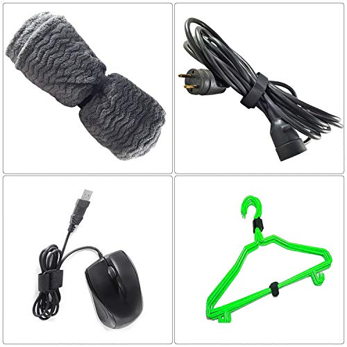 CZ Store® - brida para cable de velcro 10: MEDIDA 45CM|✮✮GARANTÍA DE POR VIDA✮✮-brida de velcro multitamaño con gancho y abrazadera para para TV/ordenador/guitarra