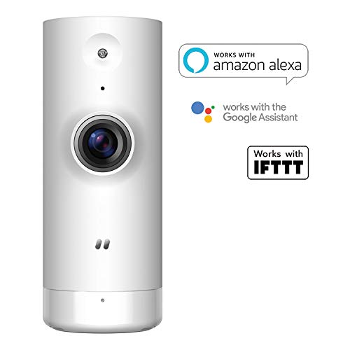 D-Link DCS-8000LH - Cámara IP WiFi de vigilancia con acceso desde móviles, grabación de vídeo en la nube y en el móvil, HD 720p, H.264, compatible Amazon Alexa y Google Home, para iOS/Android