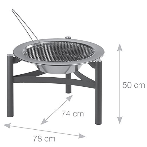 Dancook 9000 Leña Carbón vegetal, Acero inoxidable - Barbacoa (Leña, Mesa, Carbón vegetal, Acero inoxidable, Acero inoxidable)