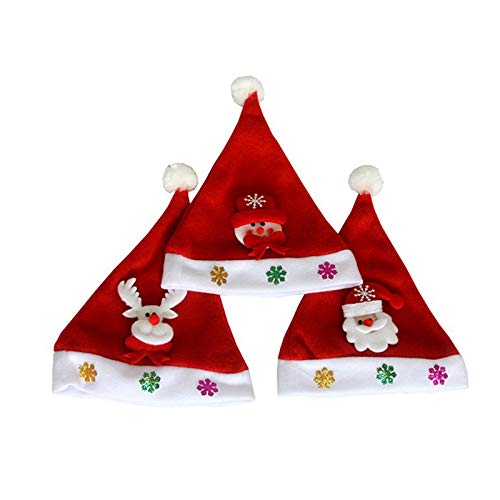 Da.Wa 1X Muñeco de Nieve Navidad Sombreros Fiesta de Navidad Gorro Aniversarios Cumpleaños Aumentar Ambiente Festivo 26 cm * 34 cm Paño