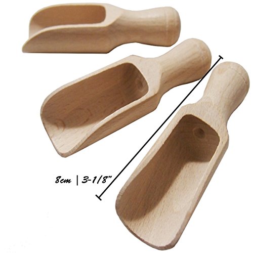 Db C2 Set de palas de servir de madera, 8 cm, 3 unidades