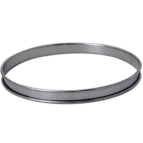 DE BUYER 3093.26 - Molde Redondo para Tarta (Bordes curvados, Perforado, 26 cm)