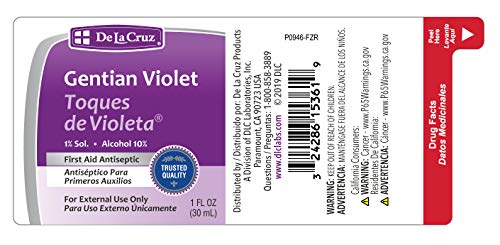 De La Cruz Gentian Violet - 1 oz