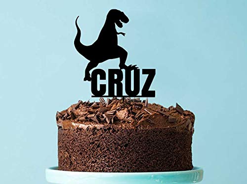 Decoración para tarta de cumpleaños con diseño de dinosaurio personalizable – Personalizado nombre dinosaurio cumpleaños decoración de tarta hecha por encargo Melbourne Australia