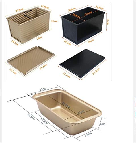 Decoración para tartas c-acero rectangular de fuelle antiadherentes cubren tostadas de pan de molde caja del molde for hornear herramientas respetuosas del medio ambiente for las tortas