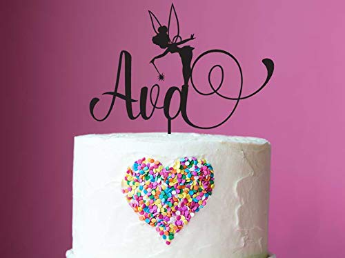 Decoración personalizada para tarta de cumpleaños de hada – hada personalizada con nombre y decoración para tarta hecha por encargo – Australia