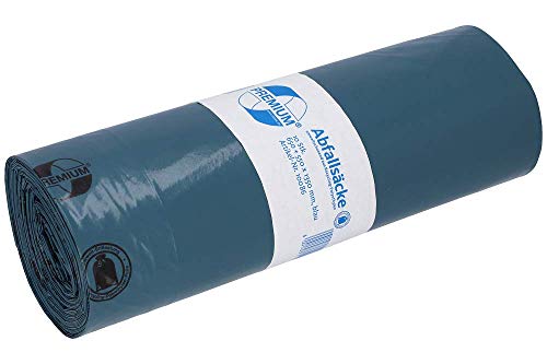 deiss Premium 10086 bolsas de residuos para 240 l de toneladas, tipo 80, 1200 mm x 1350 mm, color azul (10 unidades)