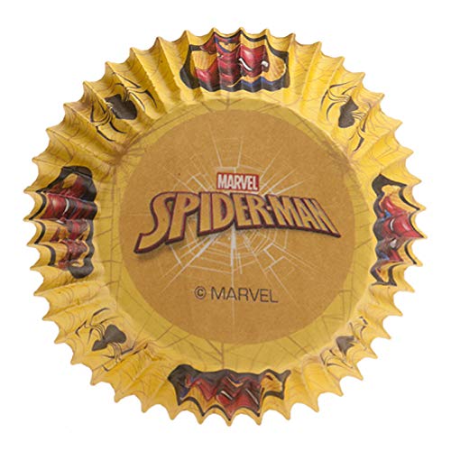 Dekora - Marvel Spiderman Capsulas Cupcakes, 25 Unidades, Dorado, 339061