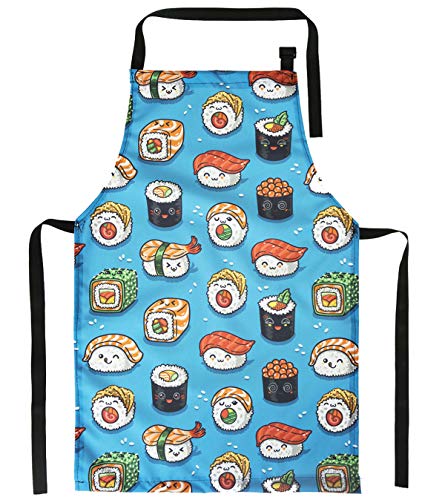 Delantal de Cocina para niños con diseño Cocinar Delantales de Cocinero Chefs Sushi [074]