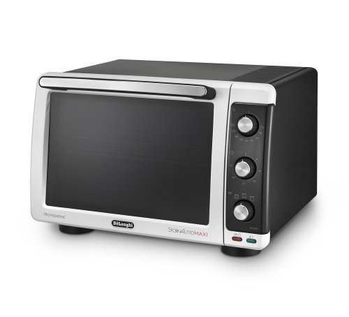 De'Longhi EO32352 Horno de sobremesa con 4 funciones de cocción, 2000 W, 32 L, acero inoxidable, plástico