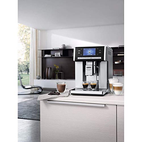 De'Longhi ESAM 6900.M - Máquina espresso, 1350 W, 1.4 L, 80 dB, acero inoxidable/plástico, acero inoxidable