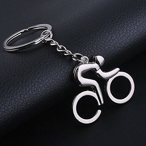 Demarkt Bicicleta Hueca Llavero Metal Llavero Redondo Anillos Intercambiables Clave del Para Enganchar a Cinturón de Pantalones O Bolso - Hombres Y Mujeres 1PCS