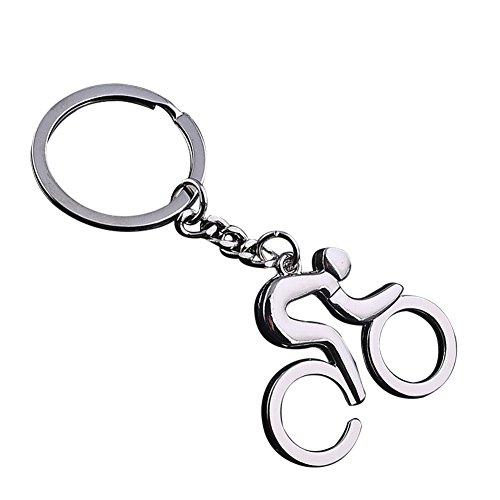 Demarkt Bicicleta Hueca Llavero Metal Llavero Redondo Anillos Intercambiables Clave del Para Enganchar a Cinturón de Pantalones O Bolso - Hombres Y Mujeres 1PCS