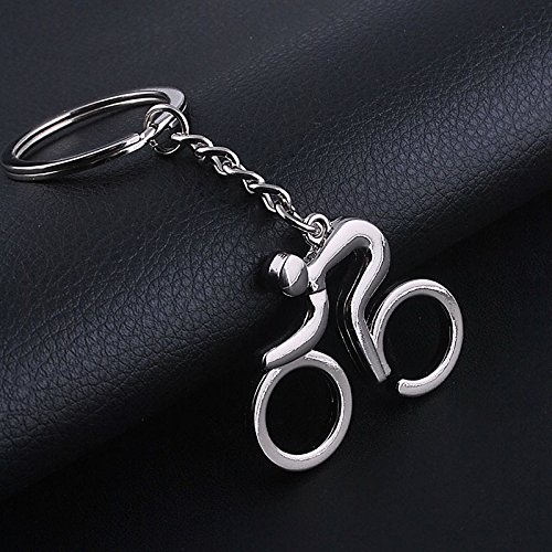 Demarkt Bicicleta Hueca Llavero Metal Llavero Redondo Anillos Intercambiables Clave del Para Enganchar a Cinturón de Pantalones O Bolso - Hombres Y Mujeres 1PCS