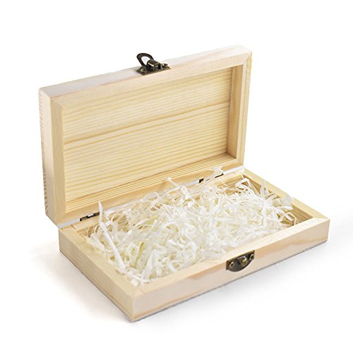 Demarkt Caja de Regalo de Madera Navidad Regalos de Cumpleaños y Fiesta Cajas de Regalo Conjunto de Convites para Decorativos 14.5 * 8.5 * 3.1CM 1PCS