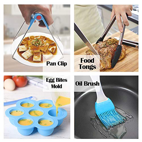 DEMEDO 8" XL Accesorios para freidora de aire, 12 piezas con libro de recetas compatiblefor 5.3 QT-5.8 QT freidora de aire y olla a presión, Gowise USA, COSORI