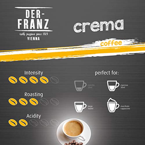 Der-Franz - Café Crema con certificación UTZ, molido, 2 x 500 g