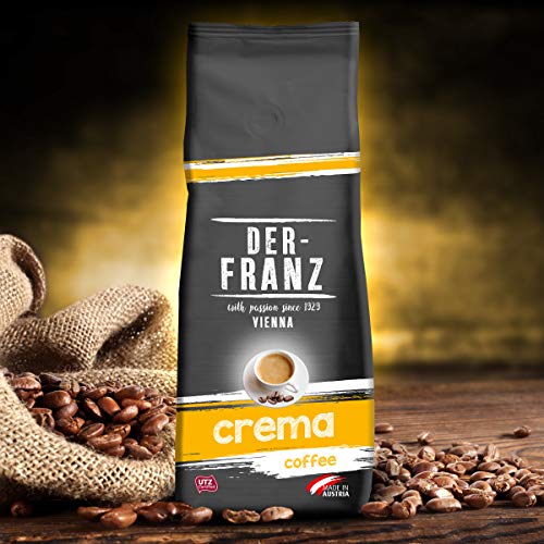 Der-Franz - Café Crema con certificación UTZ, molido, 2 x 500 g