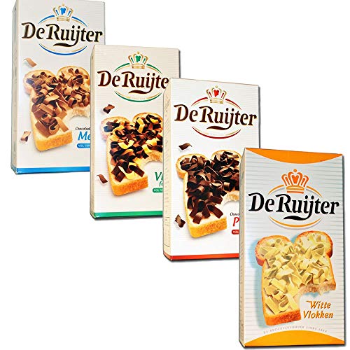 deruyter Schock Oade granizo puur (Chocolate Sprinkles oscuros) de 14 Onza Caja, 400 g