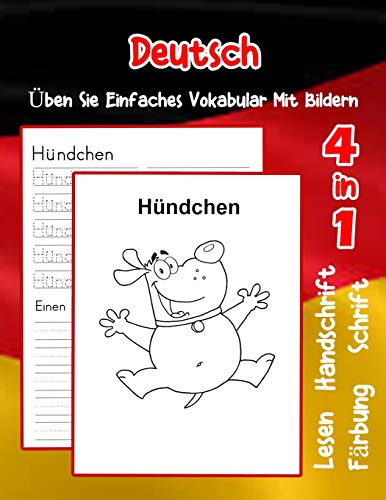 Deutsch Üben Sie Einfaches Vokabular Mit Bildern: Verbessern Deutsch basis Tiervokabular a1 a2 b1 b2 c1 c2 Buch für Kinder (Erweitern Des Deutschen Vokabular für Anfänger)