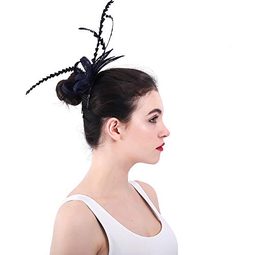 Diadema de flores para mujeres Bailarina de novia elegante for mujer Tocado de flor Flor Cocktail Tea Party Boda Pinza de pelo Bailarina de flamenco flor de corona para mujeres, corona de bodas para