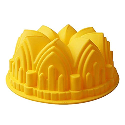 Diadia Joyeee Castillo de cumpleaños torta del molde de silicona molde de la hornada Pan, 22 x 8,8 cm METRO