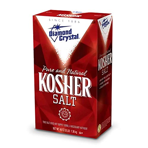 Diamond Crystal Pure Y sal kosher natural, 48 oz (paquete de 3)