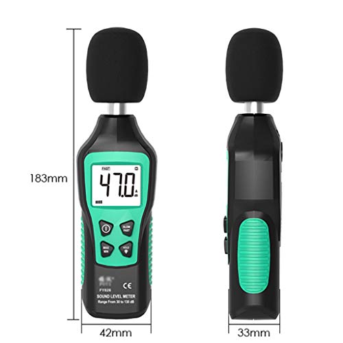 Digital sonómetro 30-130dB medir el volumen de ruido Instrumento de Monitoreo de Decibel Tester Medidor de sonido