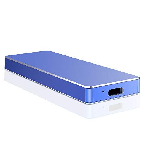 Disco Duro Externo 1 TB,USB-C Disco Duro Externo para PC, Mac, Xbox One, MacBook.(1TB,Azul)