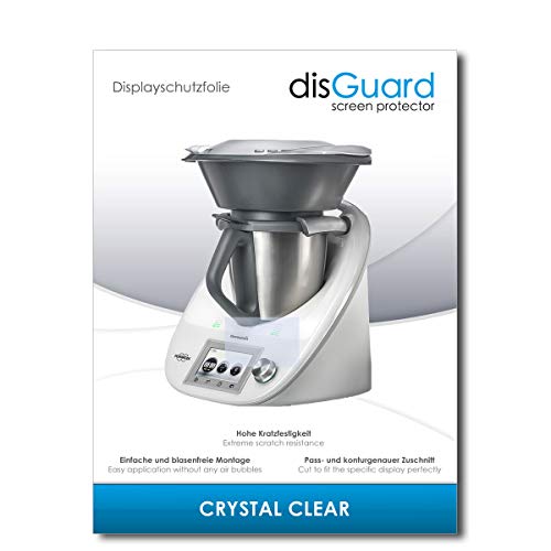 disGuard Protector de Pantalla [Crystal Clear] compatibile con Vorwerk Thermomix TM5 [2 Piezas] Cristal, Transparente, Invisible, Anti-Arañazos, Anti-Huella Dactilar - Película Protectora