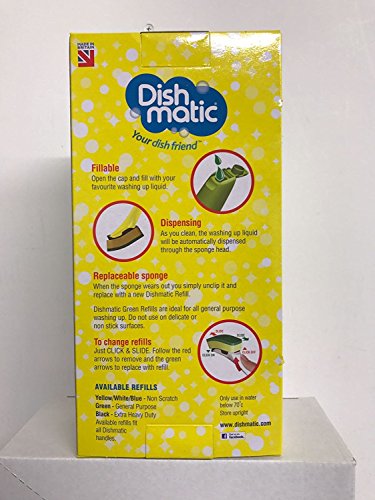 Dishmatic Bonus Pack 1 rellenables asa y 6 verde Esponja recargas