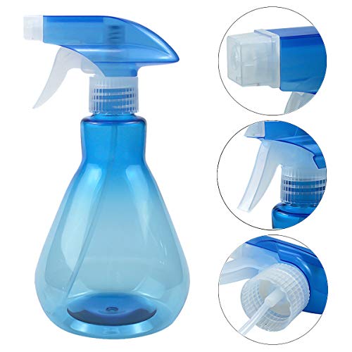 Disino 2 Piezas Botellas de Spray, Pulverizador Agua de Plástico Vacío 500ml, Botella de Spray para Plantas, Flores, Limpieza, Peluquería, Ambientador