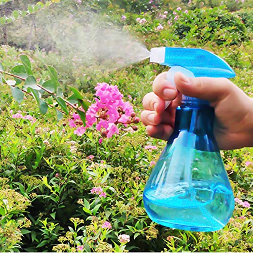 Disino 2 Piezas Botellas de Spray, Pulverizador Agua de Plástico Vacío 500ml, Botella de Spray para Plantas, Flores, Limpieza, Peluquería, Ambientador