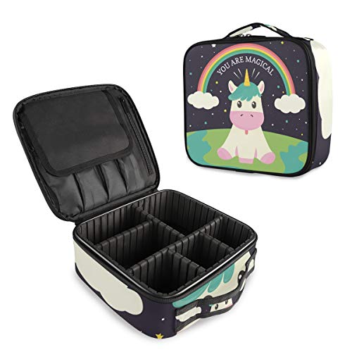 Divertido Unicornio Que Eres mágico Profesional Bolsa de Maquillaje de Viaje Organizador de cosméticos portátil Neceser de Maquillaje Bolsa de Viaje para Mujeres