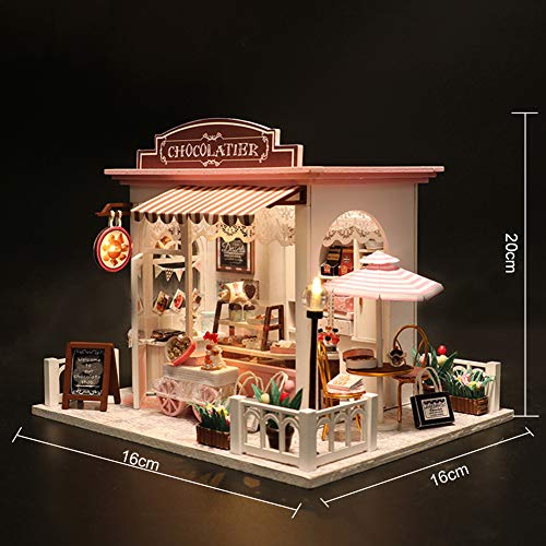 DIY Miniatura Casa, 3D Madera Casa, Con Luz LED,Todos Los Muebles, La Casa De Las Muñecas, Casa De Muñecas Ibsen Muñecas, La Casa De Las Muñecas Jerez,casa De Muñecas Baratas, Artesanía Madera,Niños