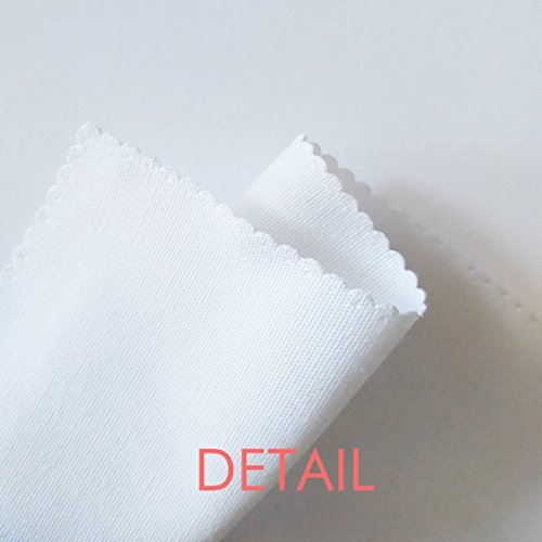 DIYthinker Hoja de Loto Flor de Loto Flor de la Planta de Cena servilletas Almuerzo Blanca de Tela Reutilizables 2pcs