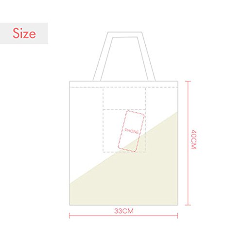 DIYthinker Traje de baño Atractivo Verde Conjunto de la ilustración de Mano Bolsa de Mano Medio Ambiente Lavable Craft Bolsos de Compras del Regalo Verde