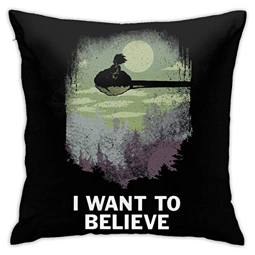 DJNGN Throw Pillow Cover Soft Square Throw Pillow Cover Decoración del hogar para Cama Sofá Sofá Farmhouse Fundas de cojín Ambos Lados (18 'x 18') Anime Gunnm Alita Battle Angel