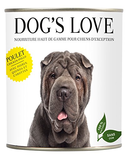 Dog' S Love Alimentos complementarios Pollo con Pera/Quinoa/Zanahoria 100% Natural para Perro Caja de 200 G