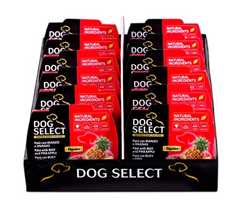 Dog Select Paté con Buey y Piña - 12 Tarrinas