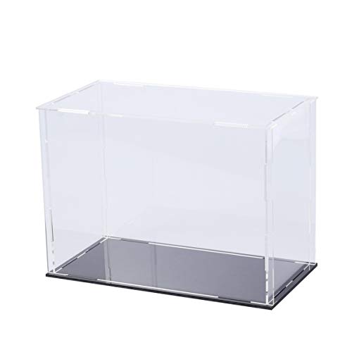 DOITOOL 1pc Cajas de exhibición de acrílico Transparente 100x100x160mm Caja de Vitrina Transparente para exhibición de coleccionables