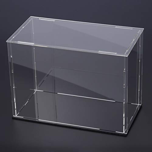 DOITOOL 1pc Cajas de exhibición de acrílico Transparente 100x100x160mm Caja de Vitrina Transparente para exhibición de coleccionables