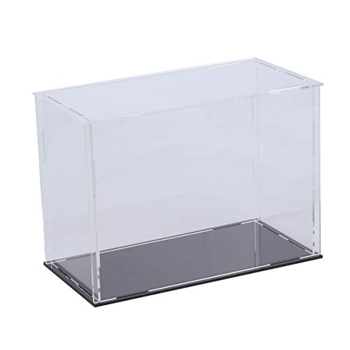 DOITOOL 1pc Cajas de exhibición de acrílico Transparente 100x100x160mm Caja de Vitrina Transparente para exhibición de coleccionables