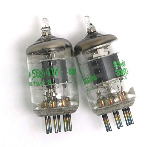 DollaTek 2Pcs 7-Pin 5654W Tubos de vacío - Actualización para 6AK5 / 6J1 / 6J1P / EF95