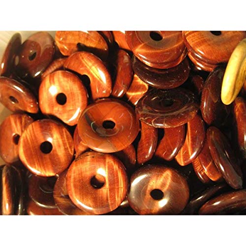 Donut Pequeño de Ojo de Buey para Colgante Minerales y Cristales, Belleza energética, Meditacion, Amuletos Espirituales