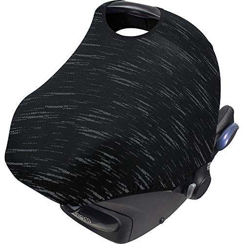 DOOKY HooDY - Capota universal para Maxi Cosi Cabrio / CabrioFix / Pebble / Citi, Römer y otros portabebés grupo 0+ como protección solar / capota para la lluvia negro matriz