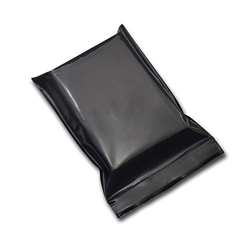 Dorime 100pcs Negro Opaco Zip Bloqueo de Almacenamiento de Bolsas de Embalaje del Sello Auto Cremallera de Embalaje Bolsas resellables Ziploc Misceláneas del Paquete Bolsas