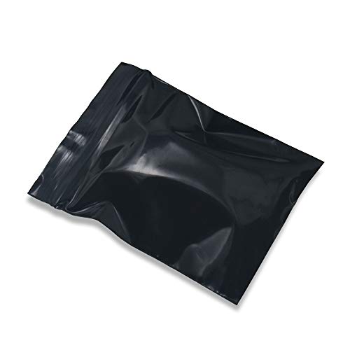 Dorime 100pcs Negro Opaco Zip Bloqueo de Almacenamiento de Bolsas de Embalaje del Sello Auto Cremallera de Embalaje Bolsas resellables Ziploc Misceláneas del Paquete Bolsas