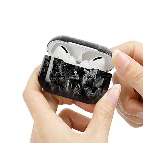 DOUDY AirPods Pro Real (Genuine) Funda de fibra de carbono forjado brillante