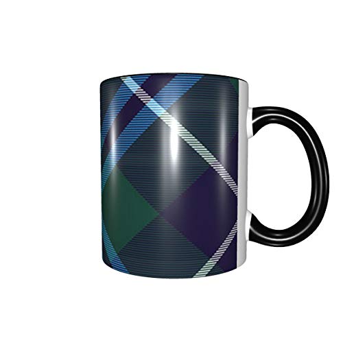 Douglas Tartan Fabric Texture Seamless Diagonal Vector 11oz mug is a fun gift for men and women.